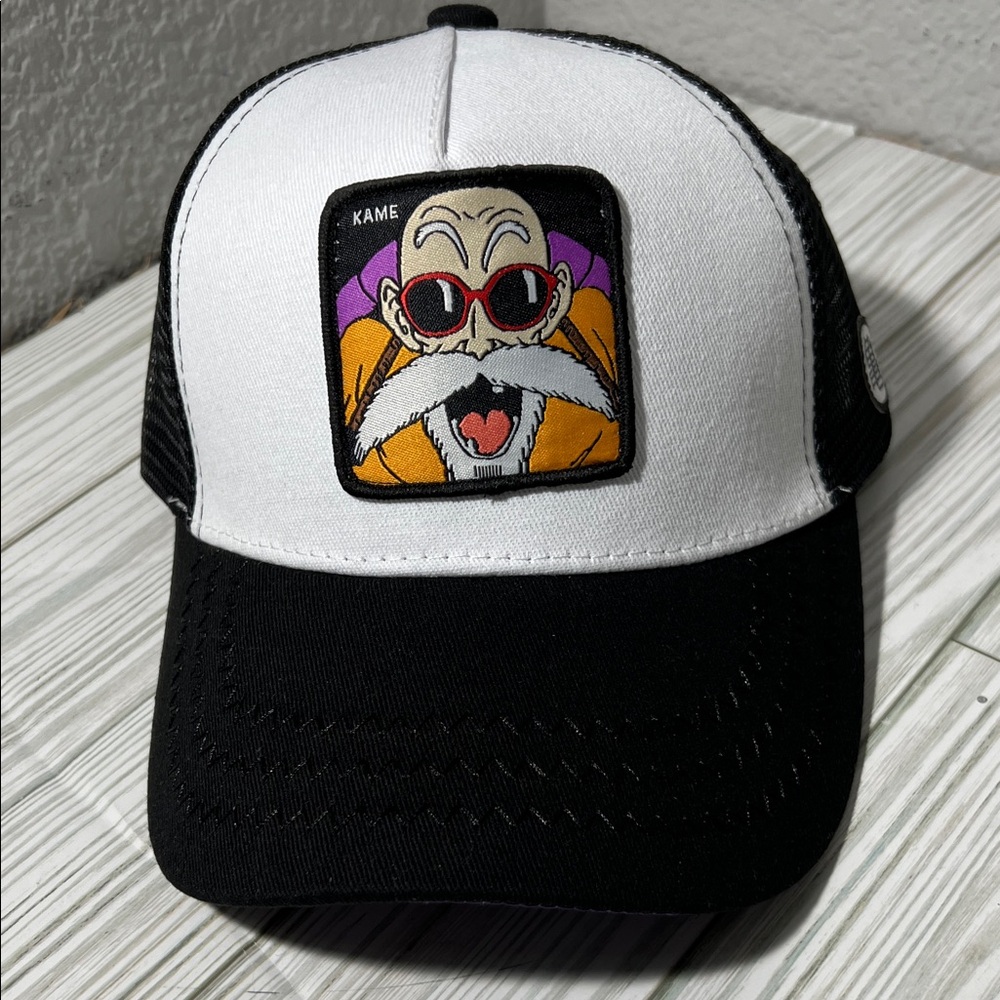 Dragon Ball Z Kame Sennin White/Black‎ Trucker Snapback Cap hat one size